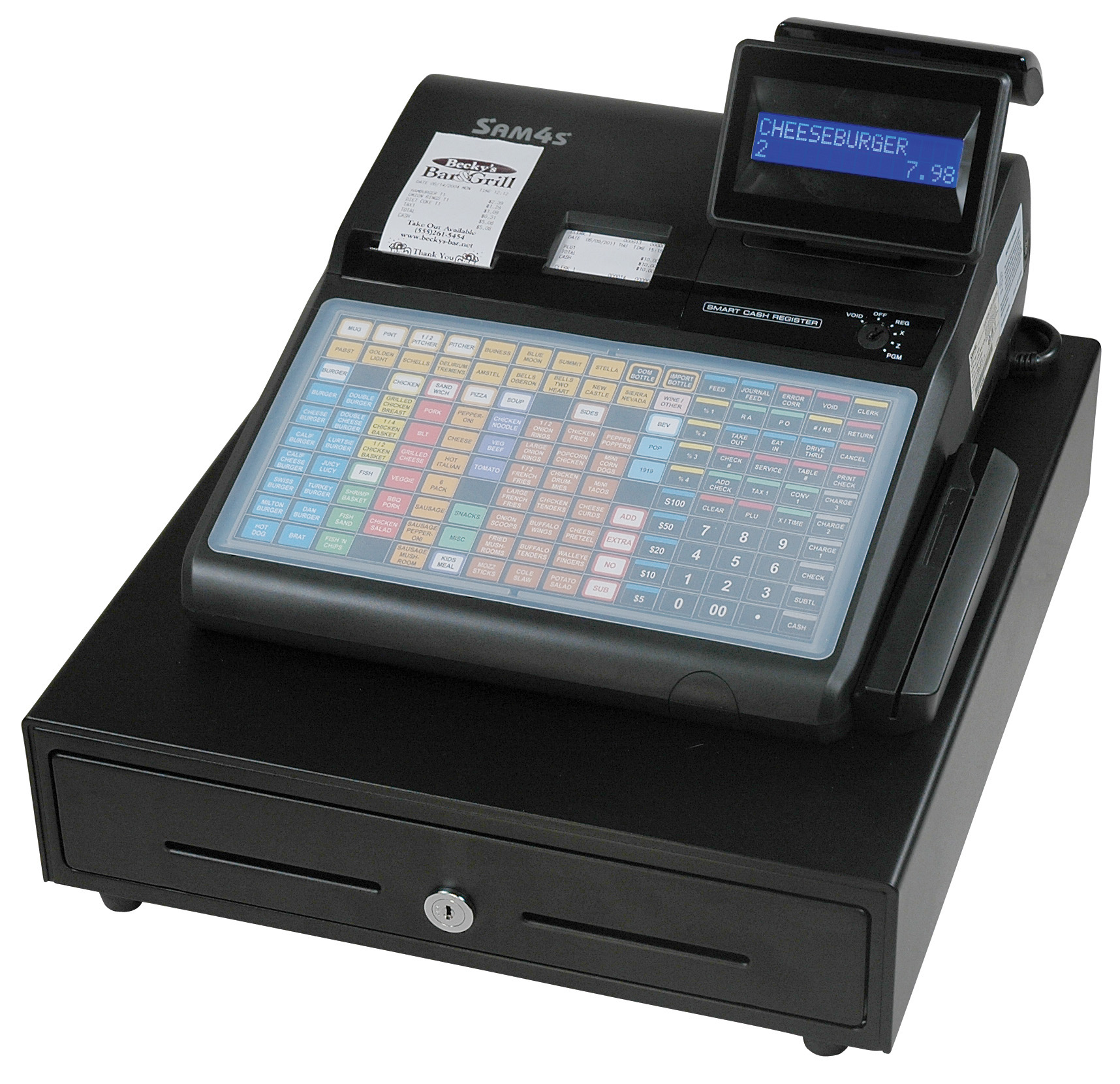 Sam4s ER-940 cash register installed at retail counter